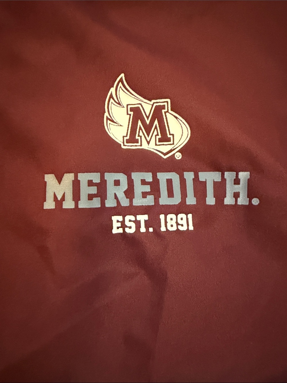 Champion Meredith College Hooded Pullover Windbreaker - Picture 3 of 6